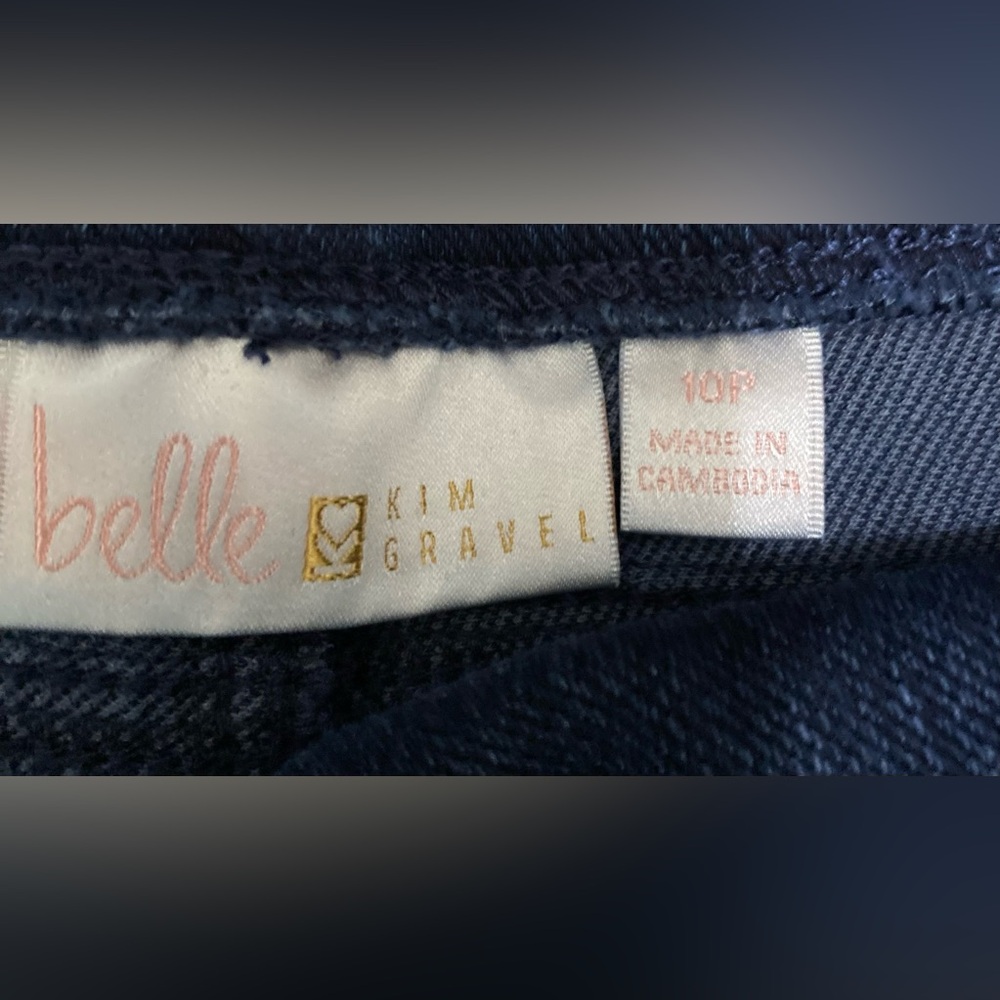 Belle By Kim Gravel Womens Denim Jeans Size 10P - Picture 5 of 5